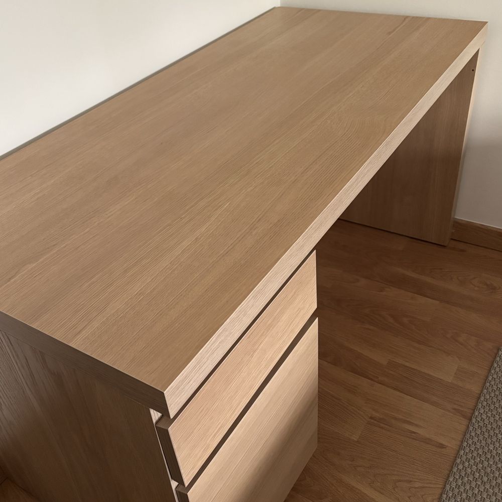 Secretária Malm Ikea bétula