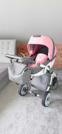 Wózek dziecięcy ANEX Sport 2w1 różowy duże koła wielofunkcyjny nowy