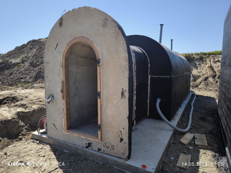 piwnica betonowa podwójna ogrodowa ziemianka 350 solidna B30W8 schody
