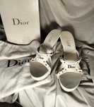 Dior 2003, rare heels by Galliano, мюли туфли босоножки винтаж