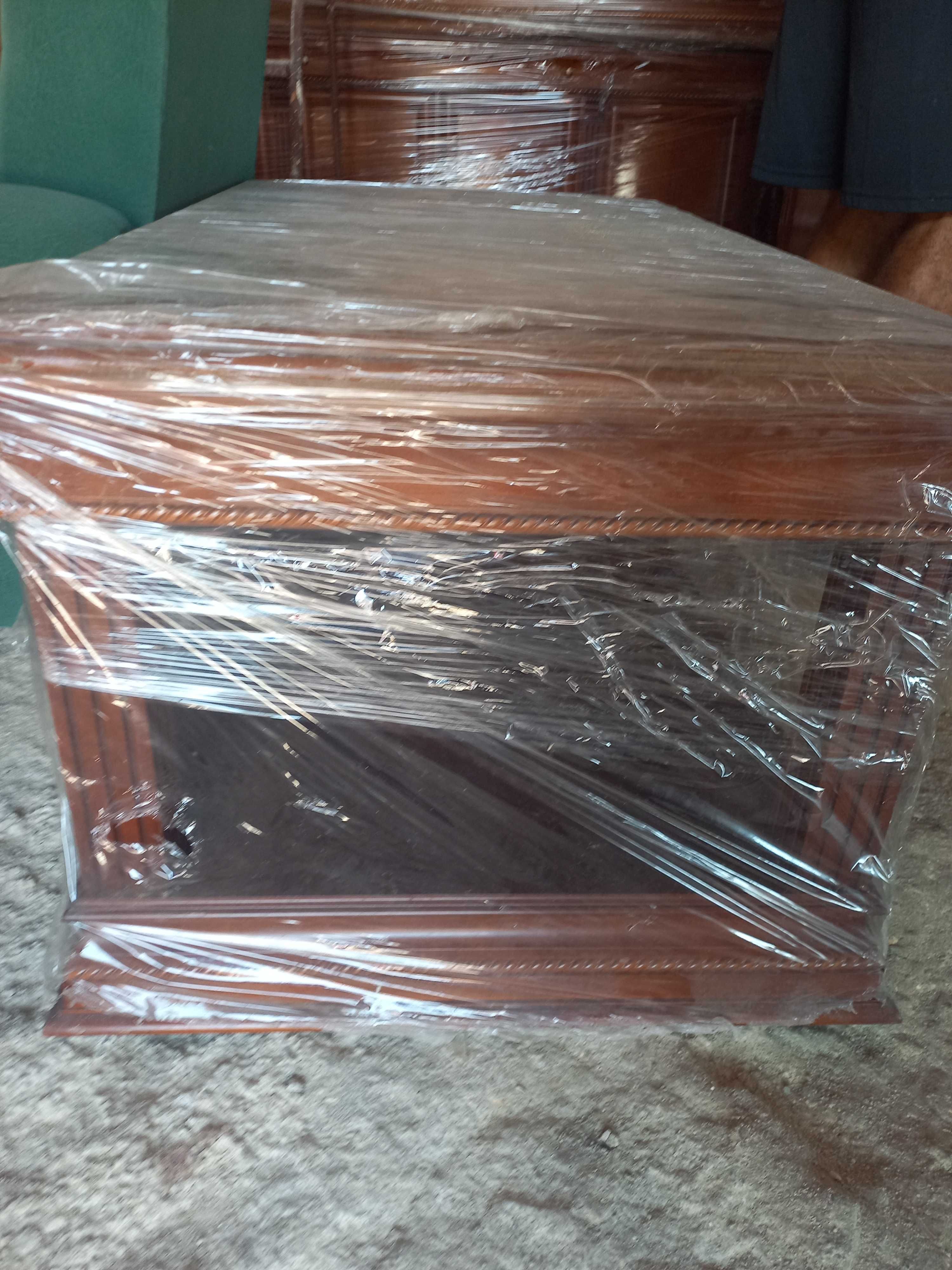 Mesa de centro retangular com vidro NOVA