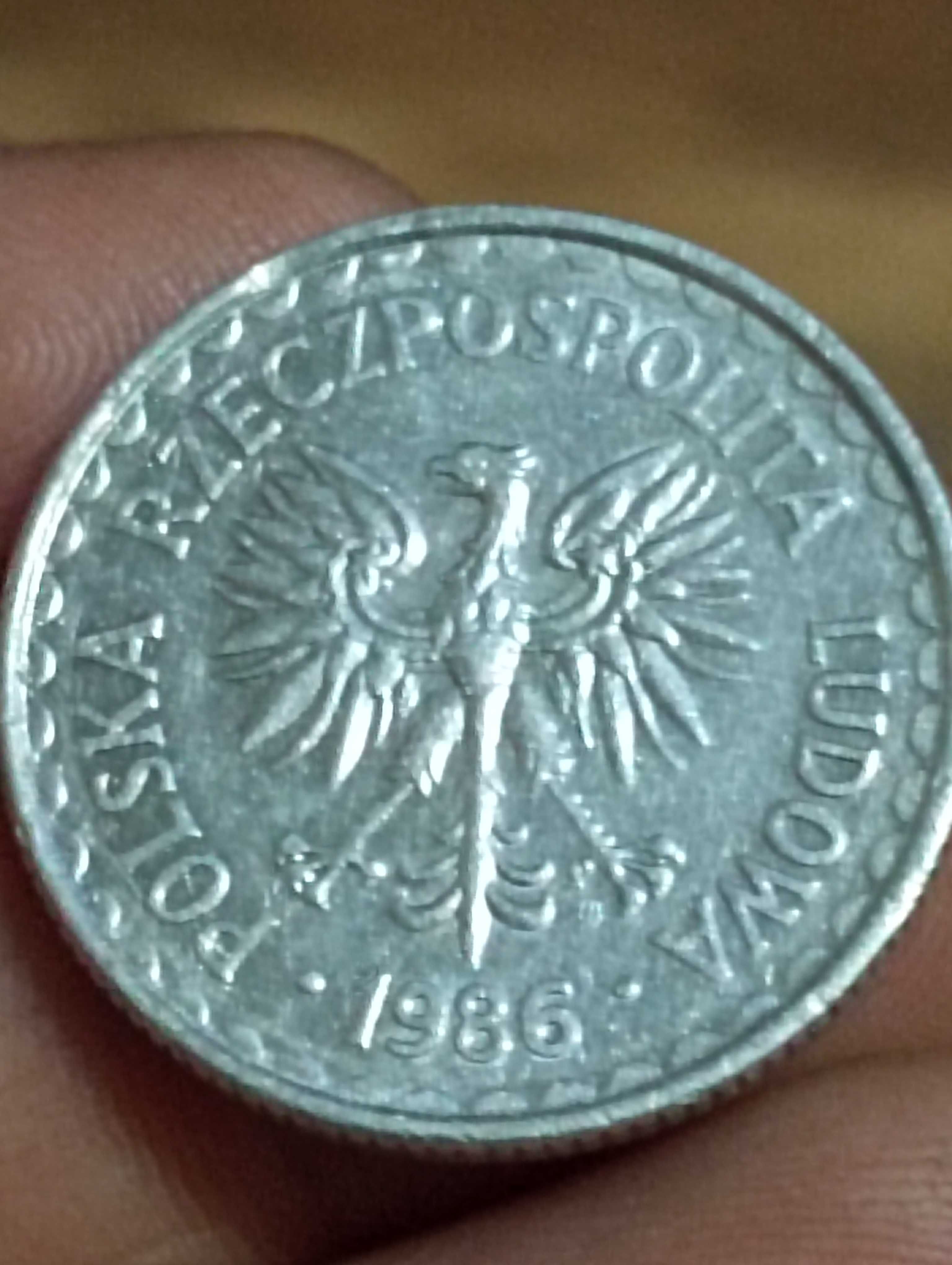 Sprzedam monetę 1 zloty 1986 rok końcówka blachy