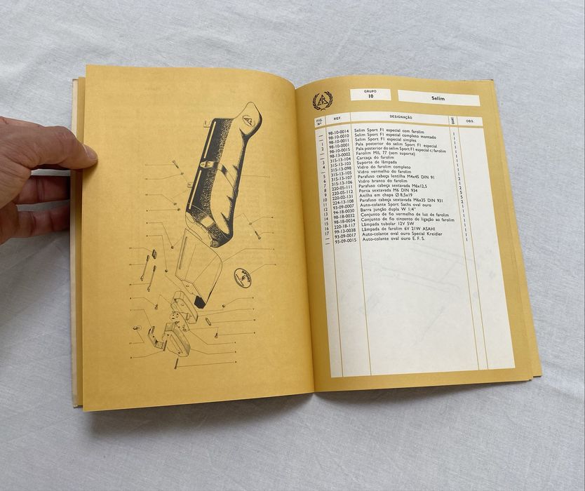 Catálogo de pecas ciclomotores EFS Eurico Ferreira Sucena “Formula 1”