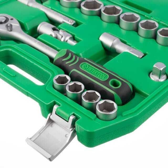 Набір інструментів 21 од 1/2"  INTERTOOL ET-6021SP набор головок 10-32