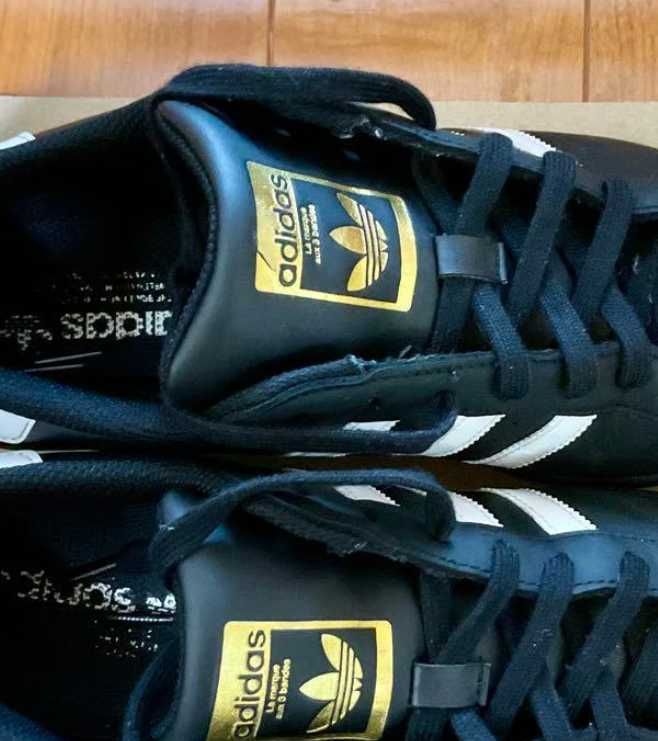 Adidas/Czarne/białe/unisex/rozmiar 39