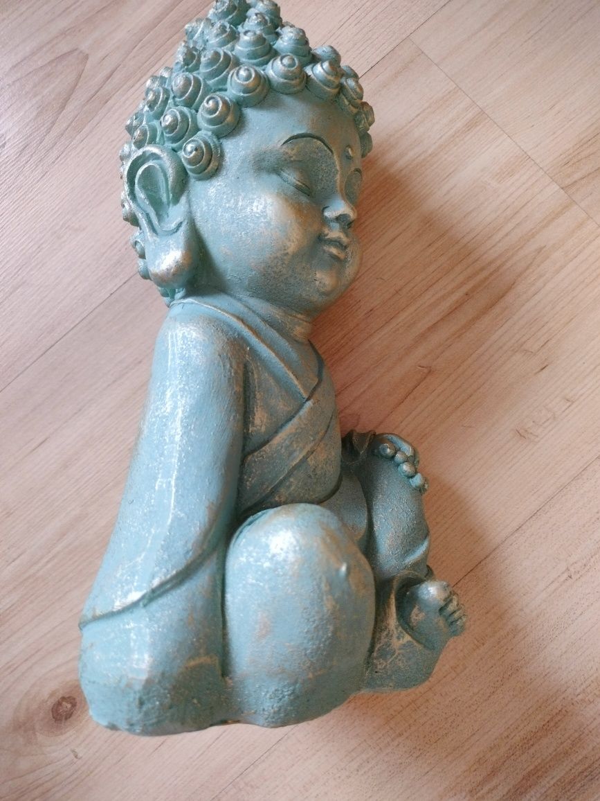 Figurka Buddy 24 cm Zdobiona Siedząca BUDDA