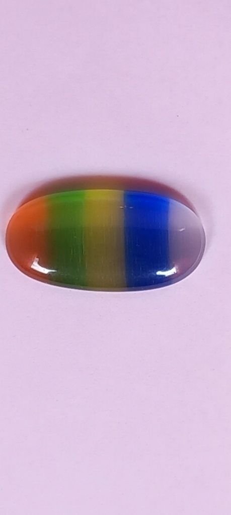 Pedra natural colorida arco íris