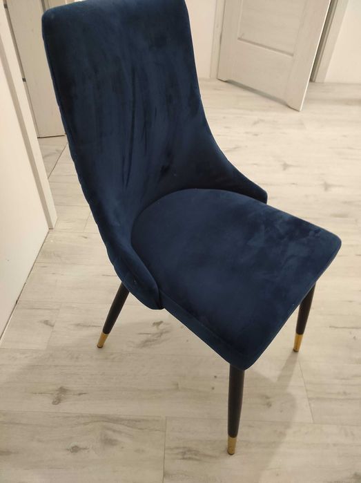 Krzesła  welurowe Piano 6 szt