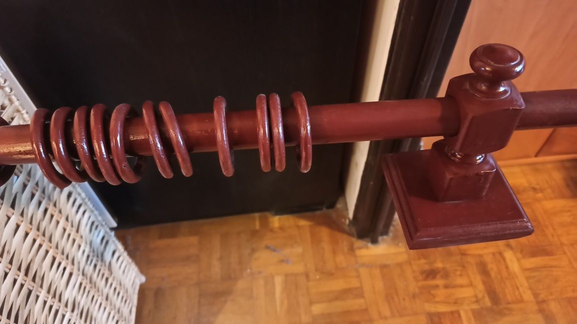 Karnisz drewniany pojedyńczy 190 cm