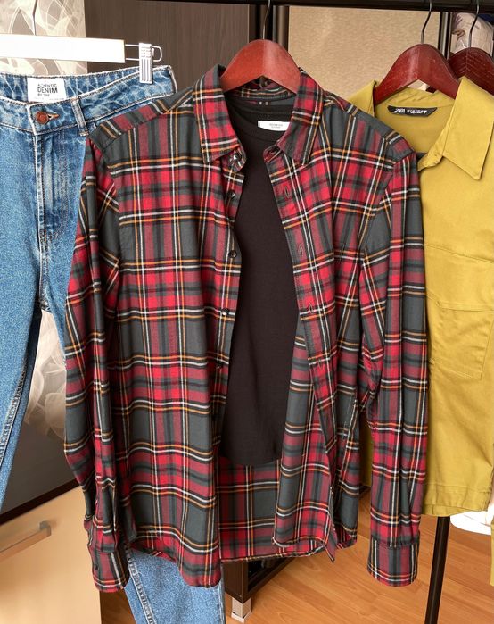 Картата фланелева сорочка regular fit