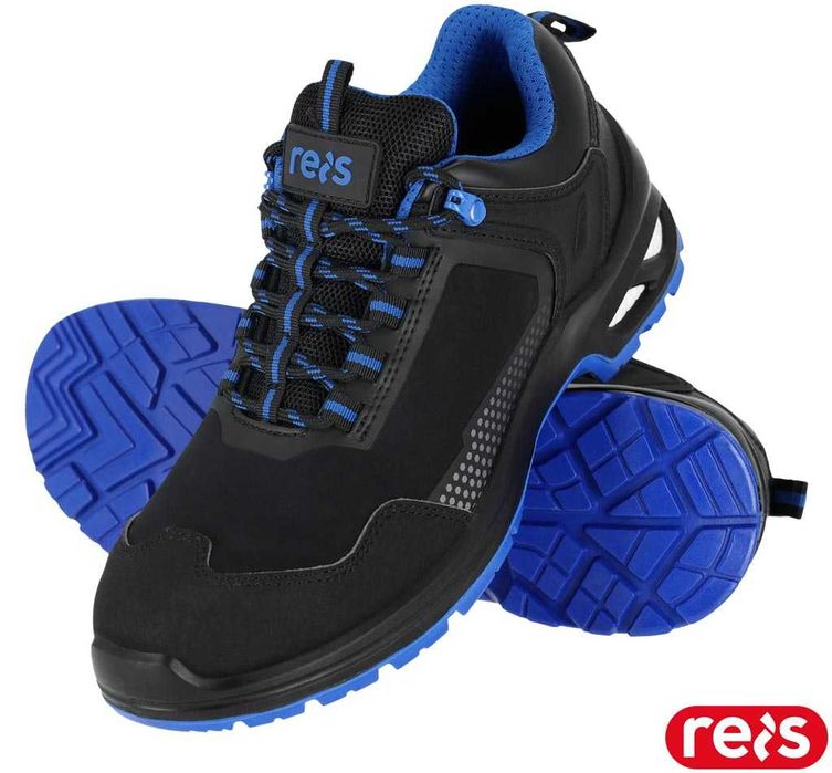 Buty bezpieczne, półbuty z nubuku Reis TORX-P BN r. 43