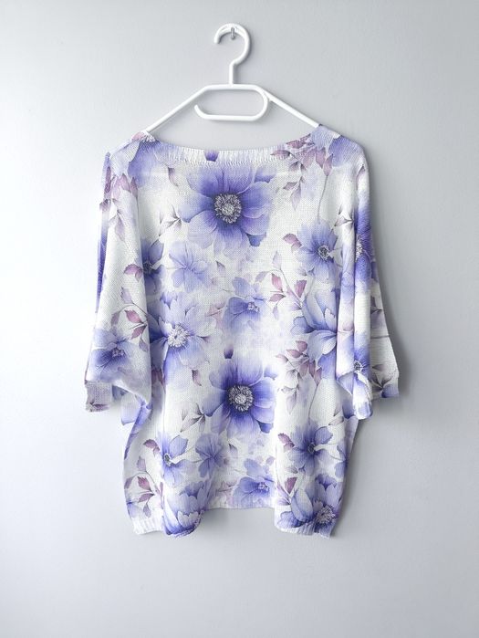 Nowy z metką włoski sweterek niciak plus size do 150 biust 46 48 50