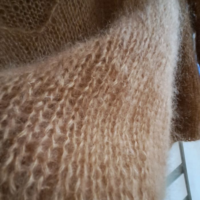 Sweter mgiełka, moher z jedwabiem.Handmade.