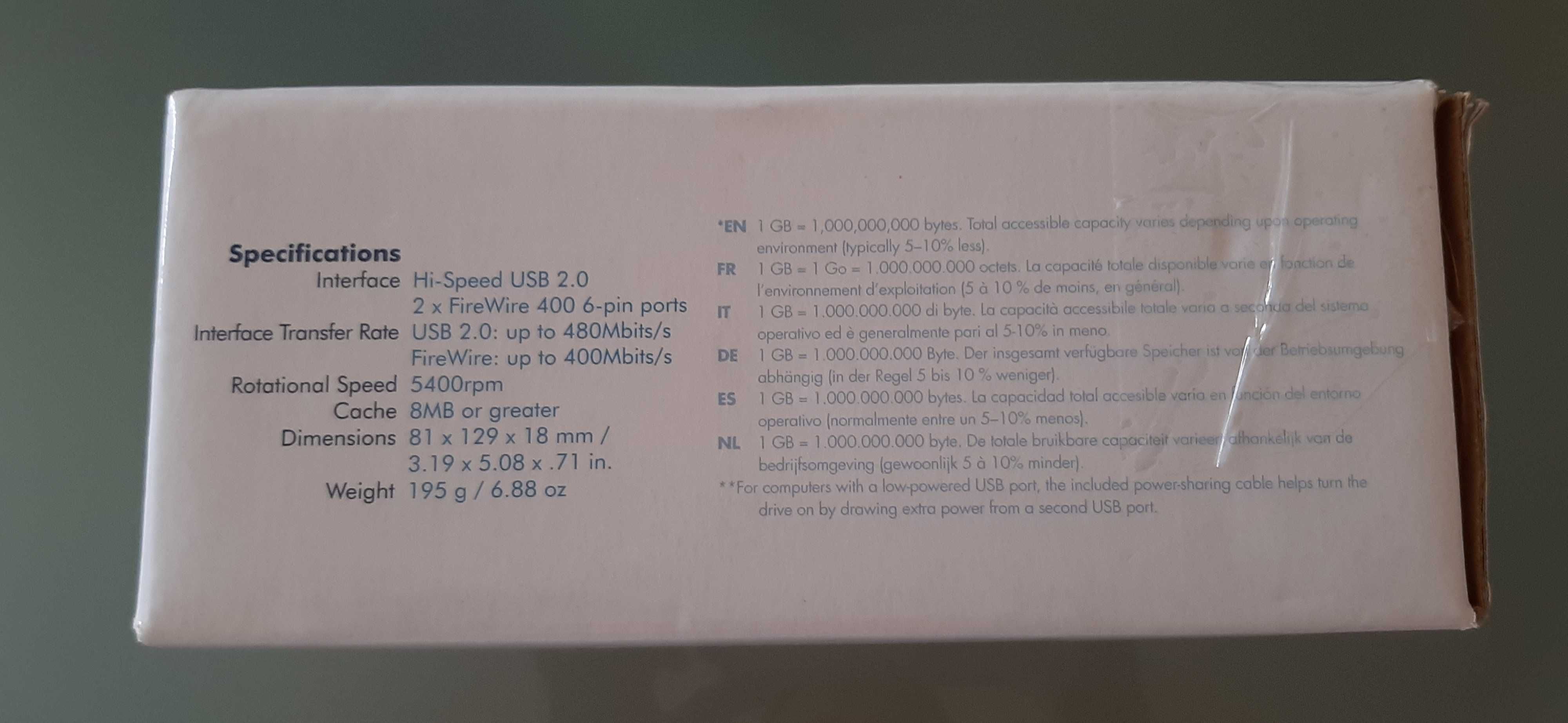 LaCie Little Disk 160GB Backup automático