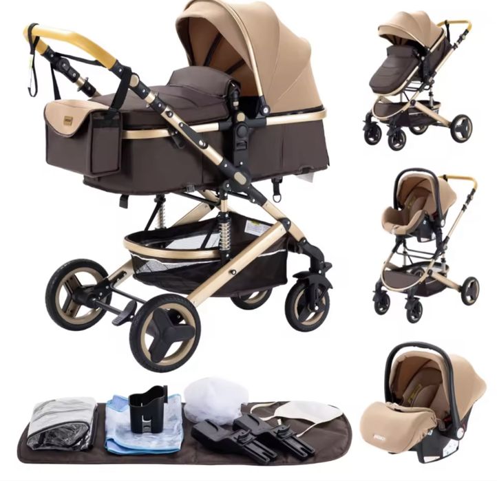Carrinho de bebe trio luxuoso