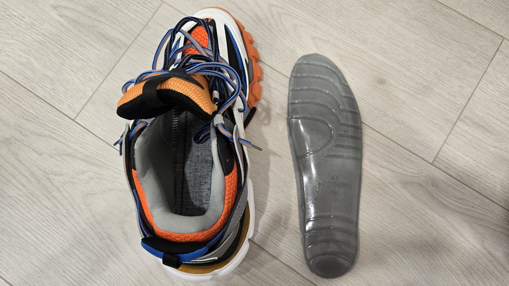 Balenciaga track blue orange
