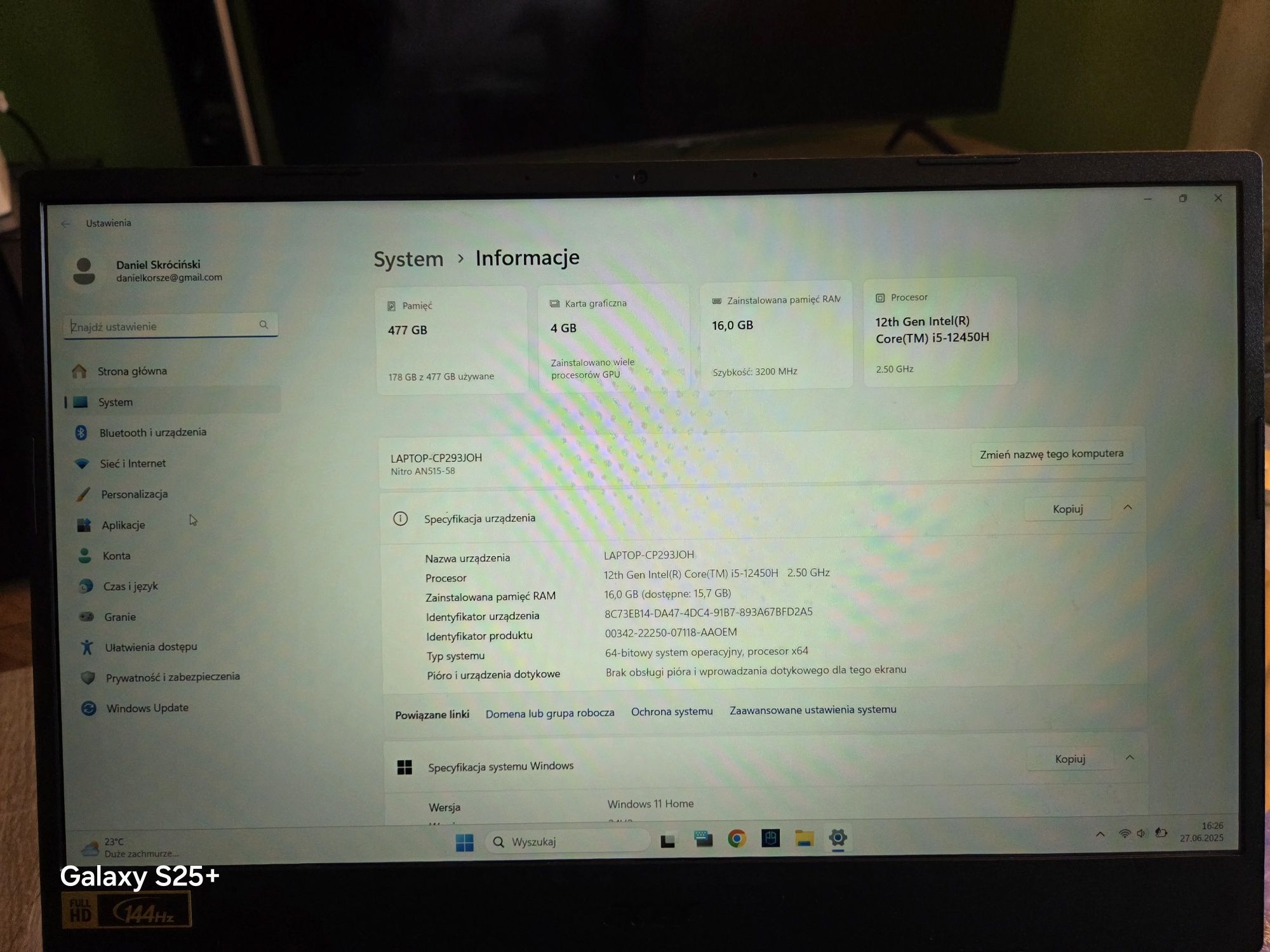 Notebook Acer Nitro 5