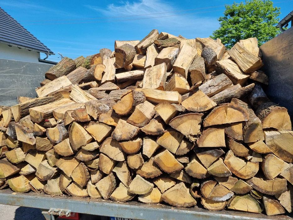 Drewno kominkowe DĄB łupany 31 cm układany opał do pieca