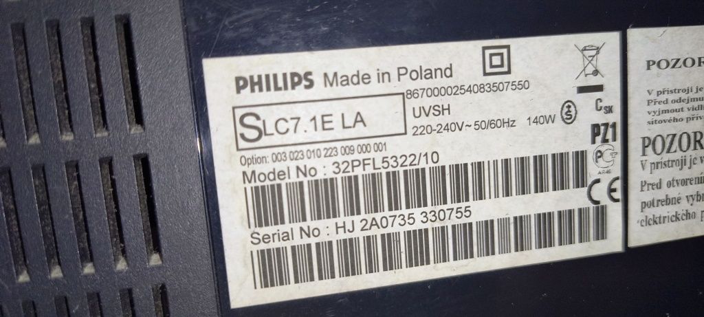 Sprawny Telewizor LCD PHILIPS 32"