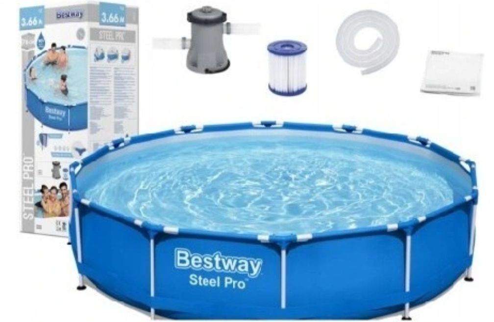 Basen Stelażowy Bestway 3,66m x 76cm 56681 NOWY