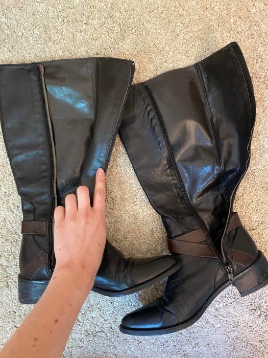 Kozaki KAZAR ze skóry koźlęcej 36r.