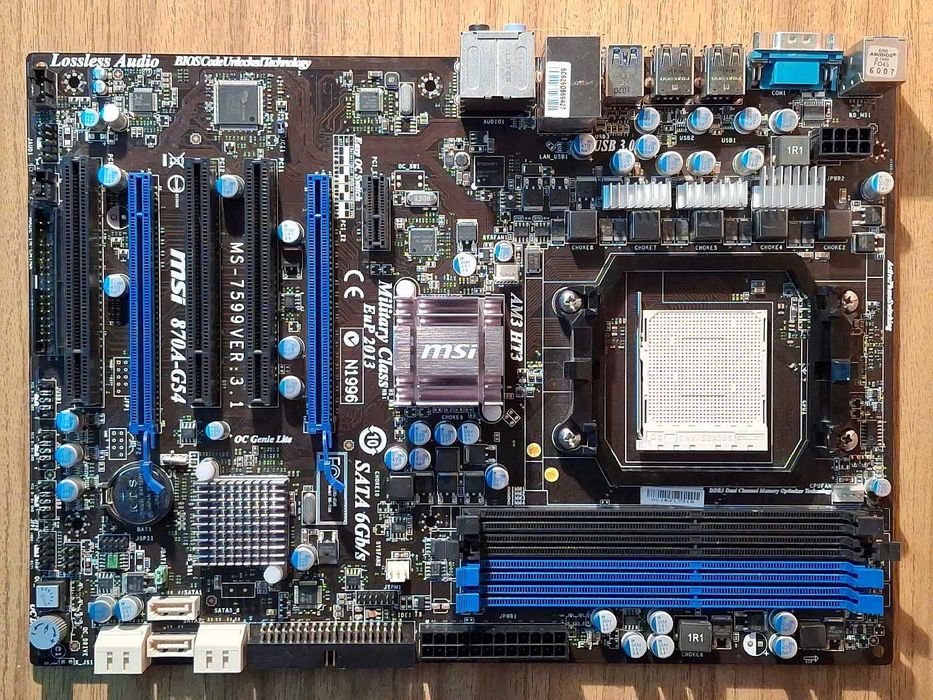 Материнская плата для компьютера MSI 870A-G54 MS-7599 (Socket AM3)