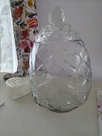 Wielki szklany dzban z kranem idealny na poncz lub lemoniadę