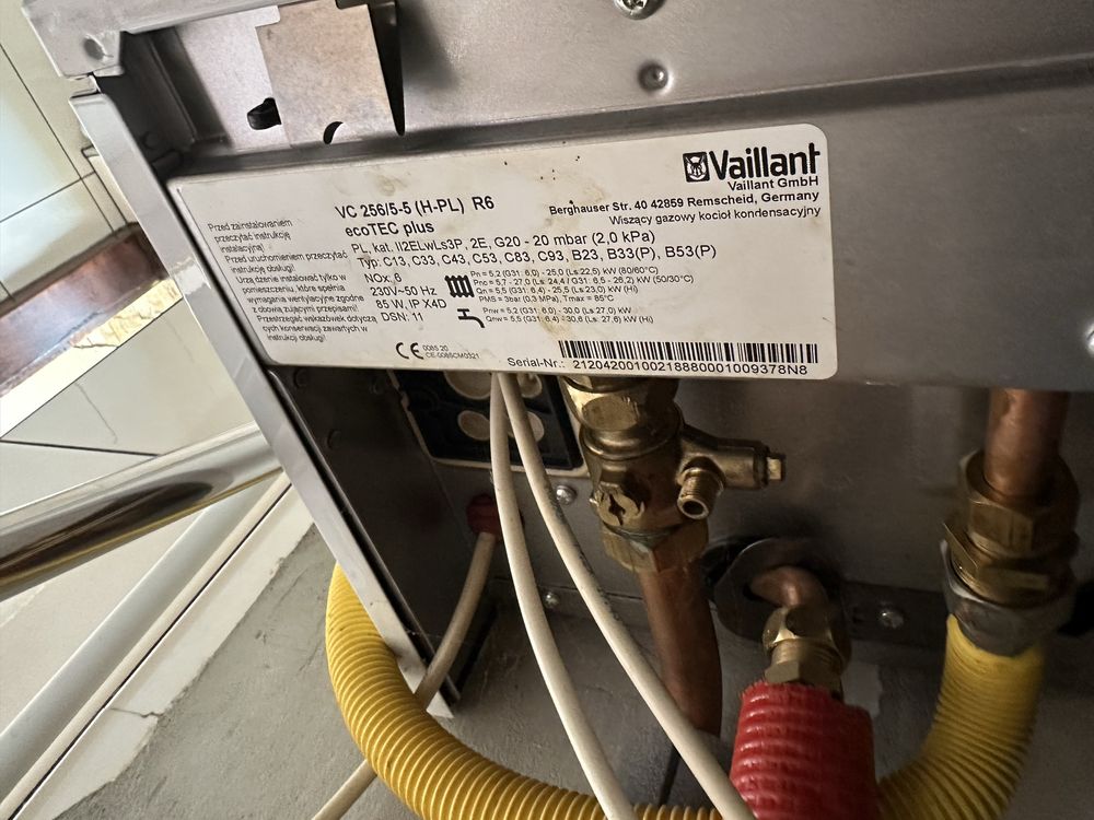 Kocioł gazowy kondensacyjny Vaillant VC 256/5-5 (H-PL) R6 ecoTEC plus