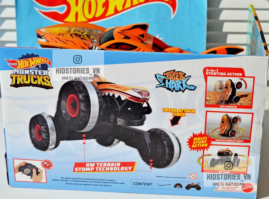 30 см Monster Trucks RC Акула Hot Wheels Tiger Shark на дистанційному