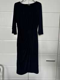 Elegancka Granatowa sukienka Rozmiar 42
