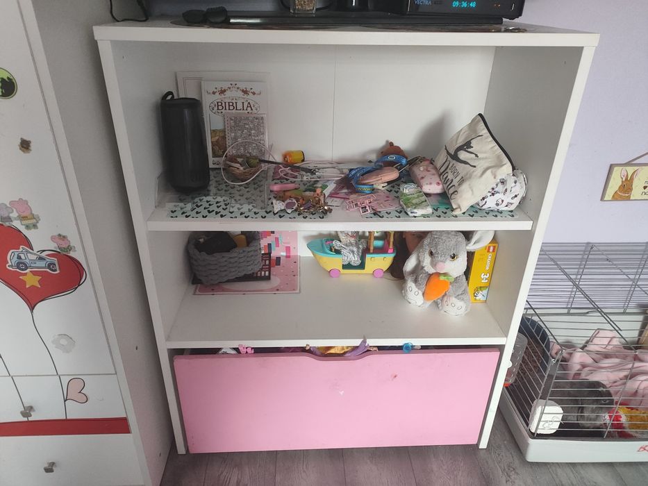 Okazja szafa-3 drzwiowa, dodatkowy słupek, komoda, lampa, biurko,fotel