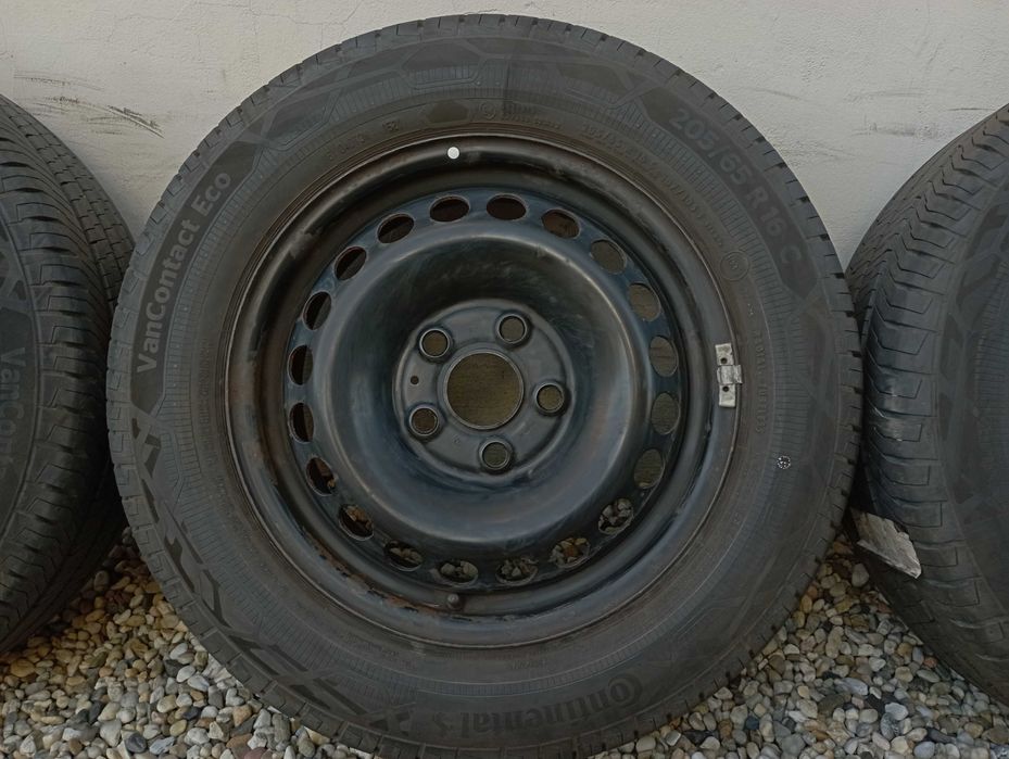Koła stal 16 Vw Transportem T5 T6, 5x120, 205/65R16C Continental, 2021