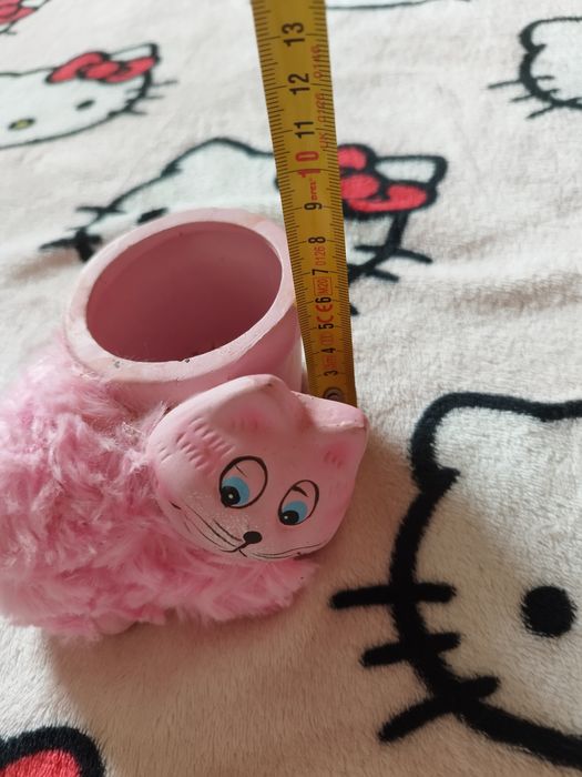 Doniczka Kotek Cat pink