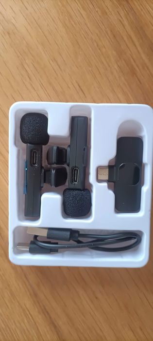 Microfone Wireless para telemóveis USB C