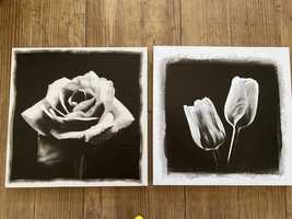 Obrazki kwiaty komplet 2 sztuki