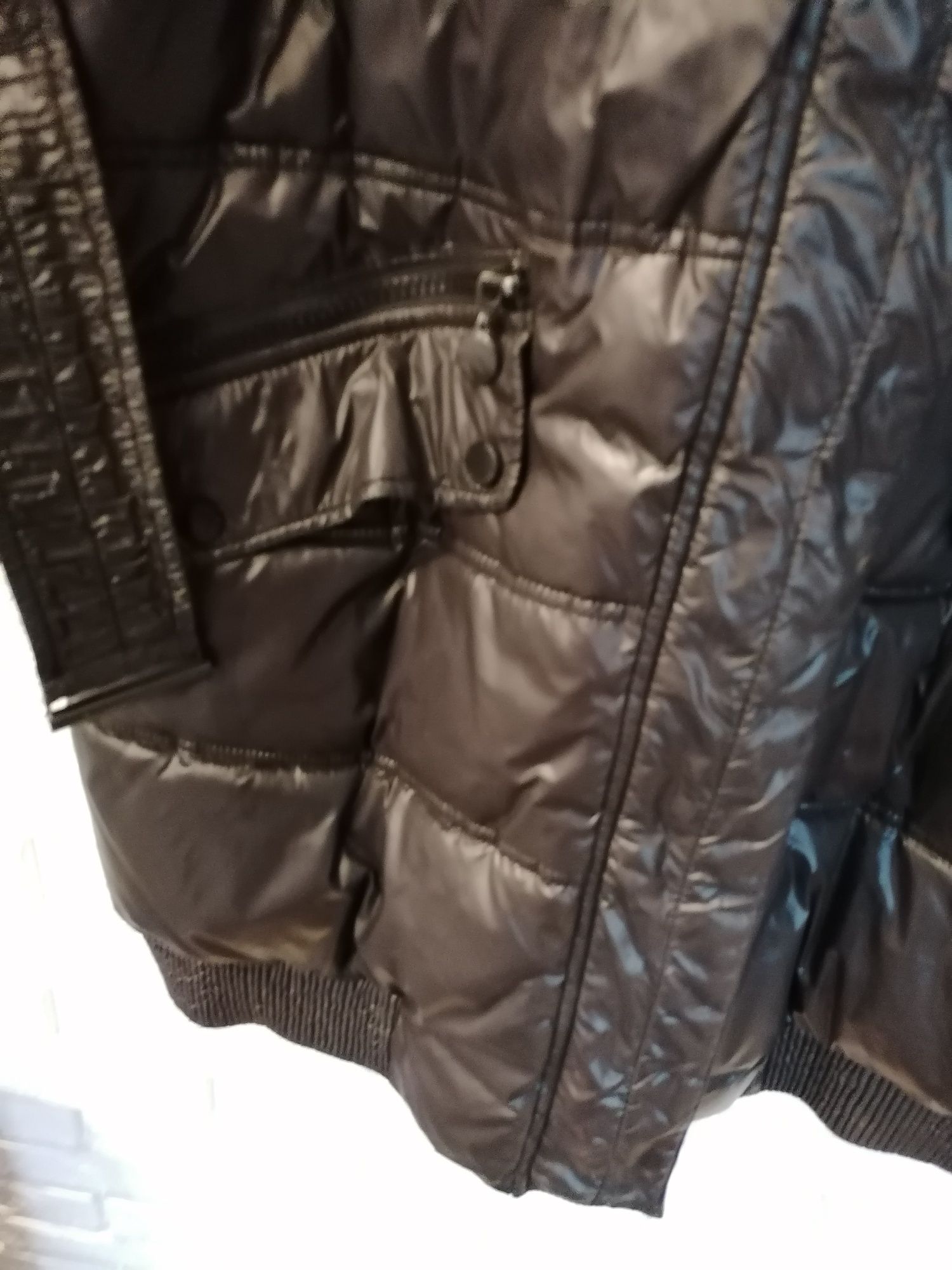 Płaszcz zimowy 42 Reserved pikowany czarny