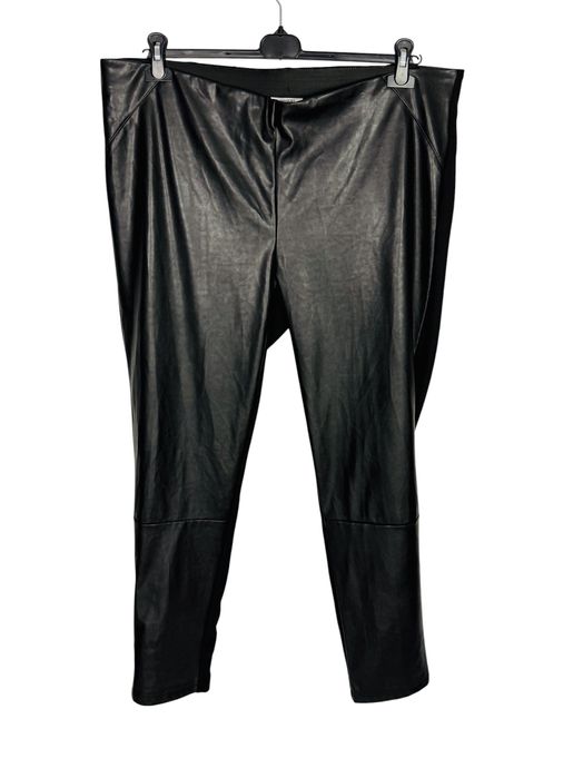 Legginsy z eko skóry i materiału w prążki 5XL 50 C&A