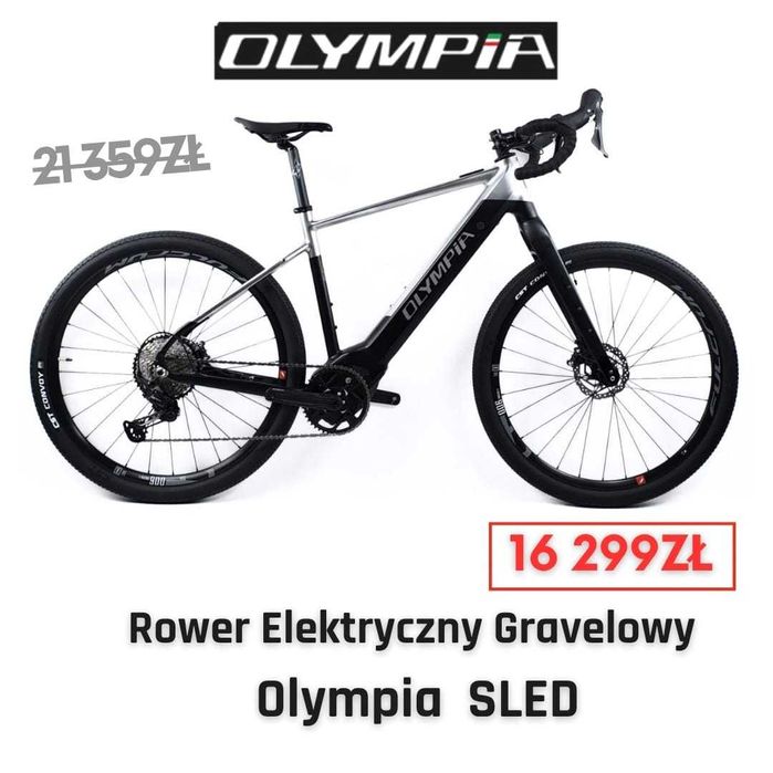 Rower Elektryczny Gravel Olympia Fitness SLED rozmiar L OKAZJA