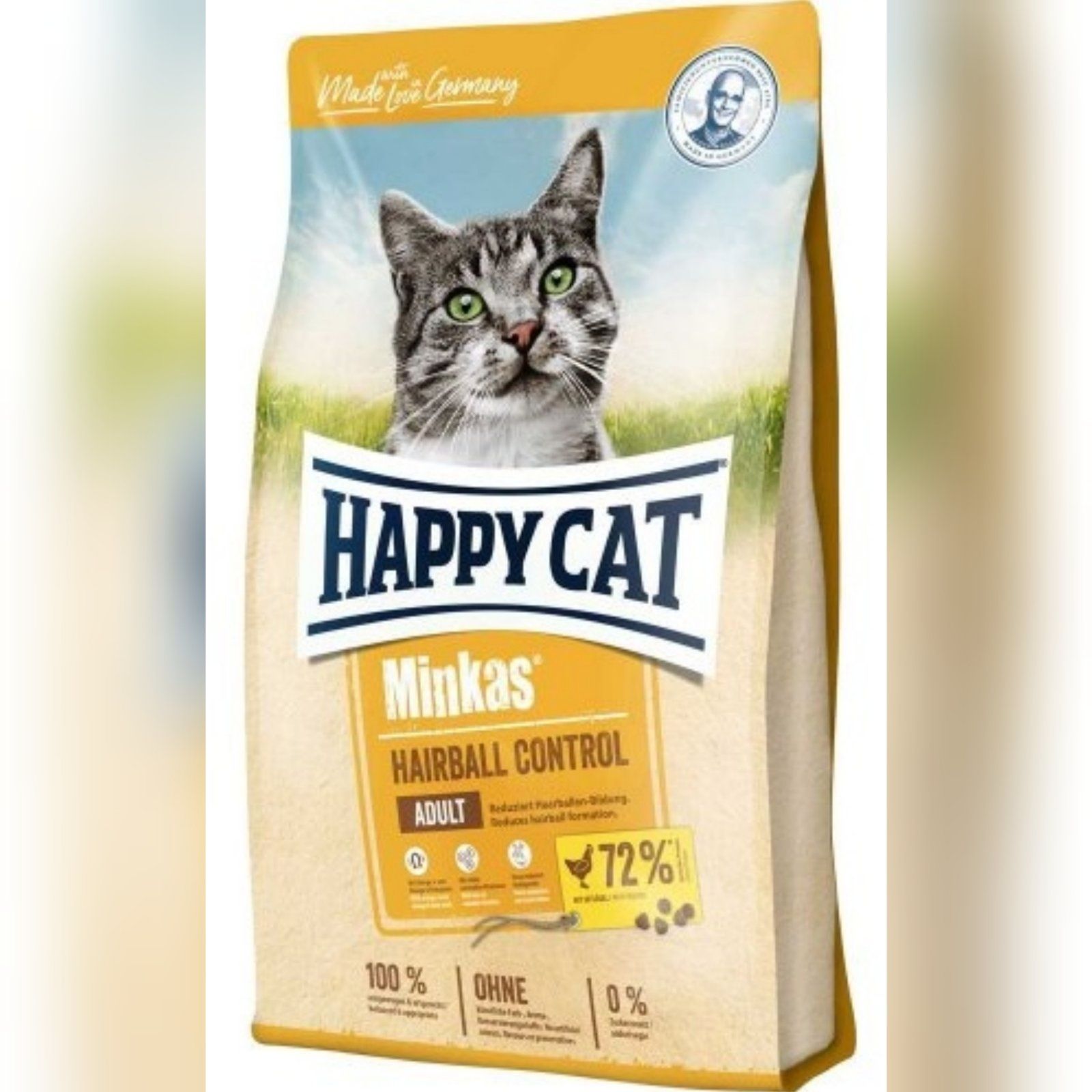 Сухой корм для котов Happy Cat Minkas Hairball Control 4кг