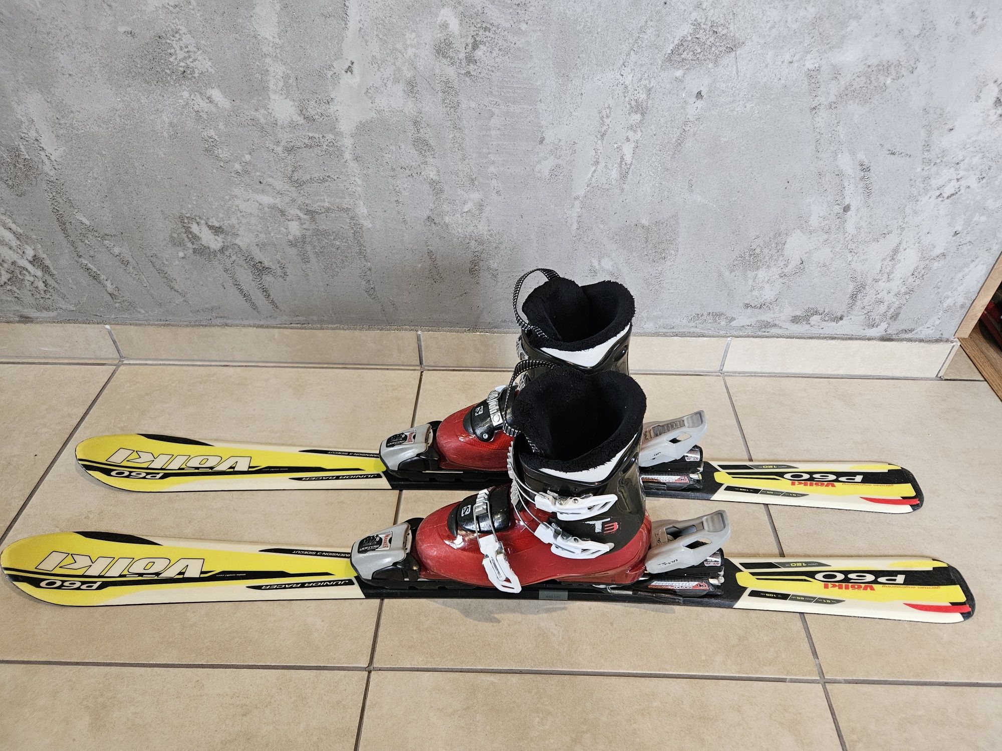 Narty 120cm + buty narciarskie 24,5