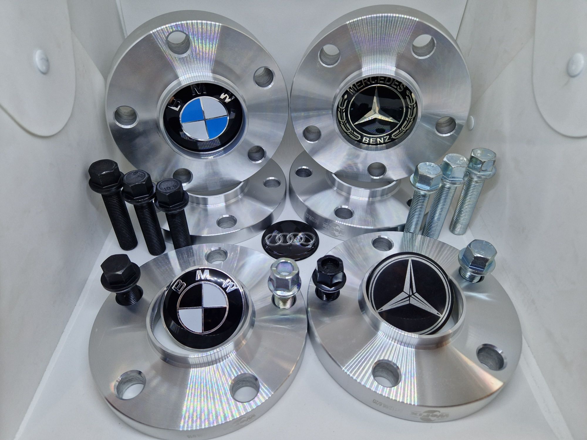Алюминиевые кованые проставки сквозные для дисков BMW/Mercedes/Audi
