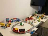 Lego DUPLO zestawy: zoo, komisariat, lotnisko, farma, budowa.
