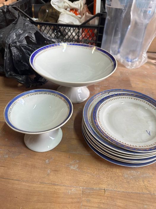 Бокали чашки тарілки молочник посуда ссср сервіз