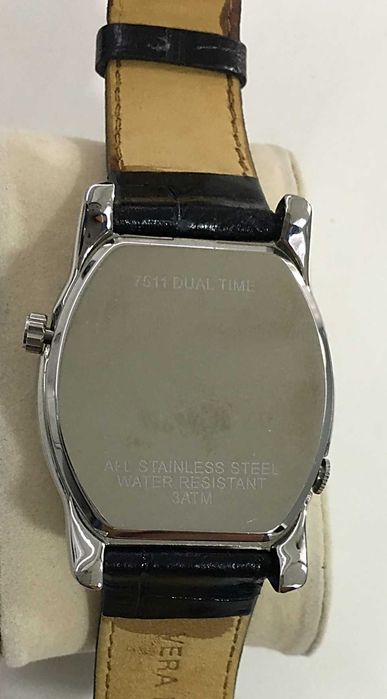 Erken relógio multifunções em aço polido