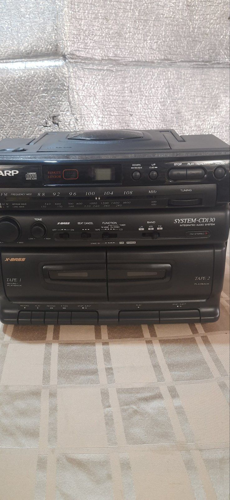 НОВЫЙ, магнитофон SHARP-CD130H.