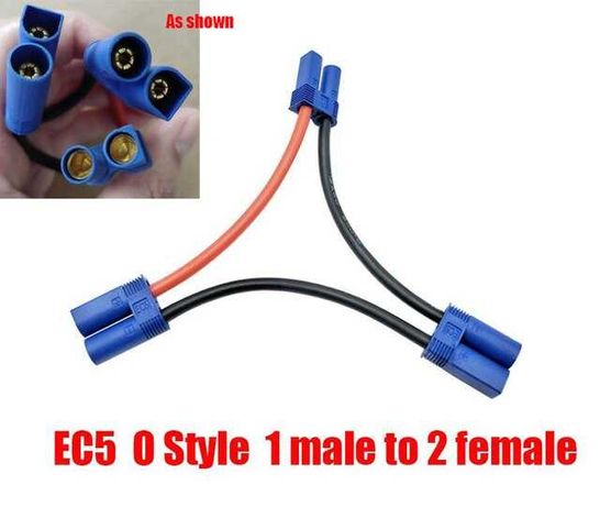 EC5 параллельный кабель для подключения аккумулятора, 12AWG (10cm)