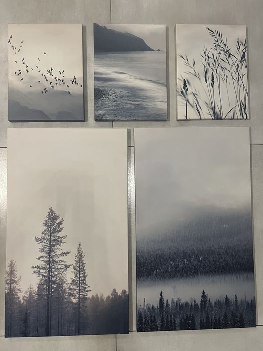 Zestaw 9 obrazów ikea