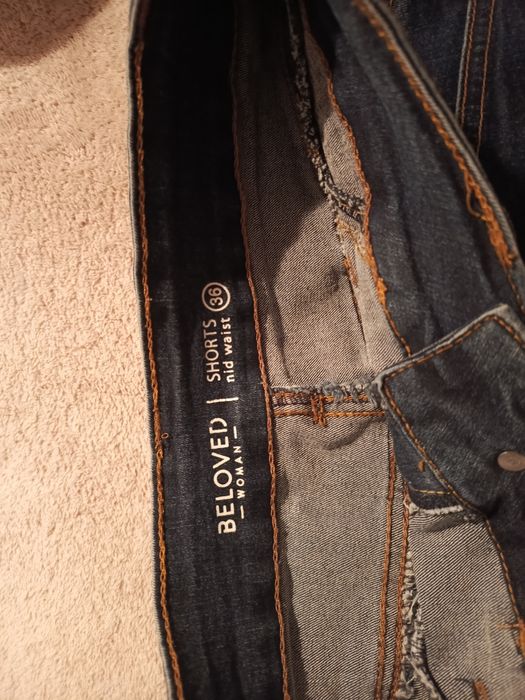 Krótkie spodenki jeansowe dżins denim damskie dziewczęce wysoki stan