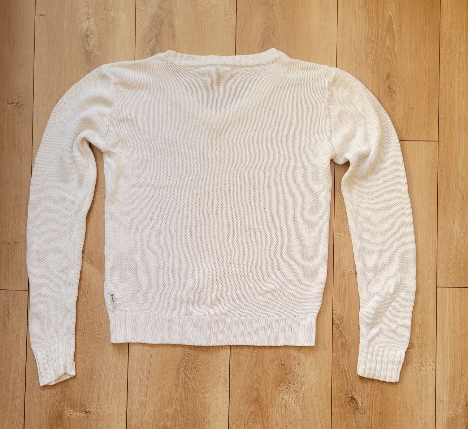 Sweter damski biały markowy bawełna  Armani Jeans  roz 38/10/M