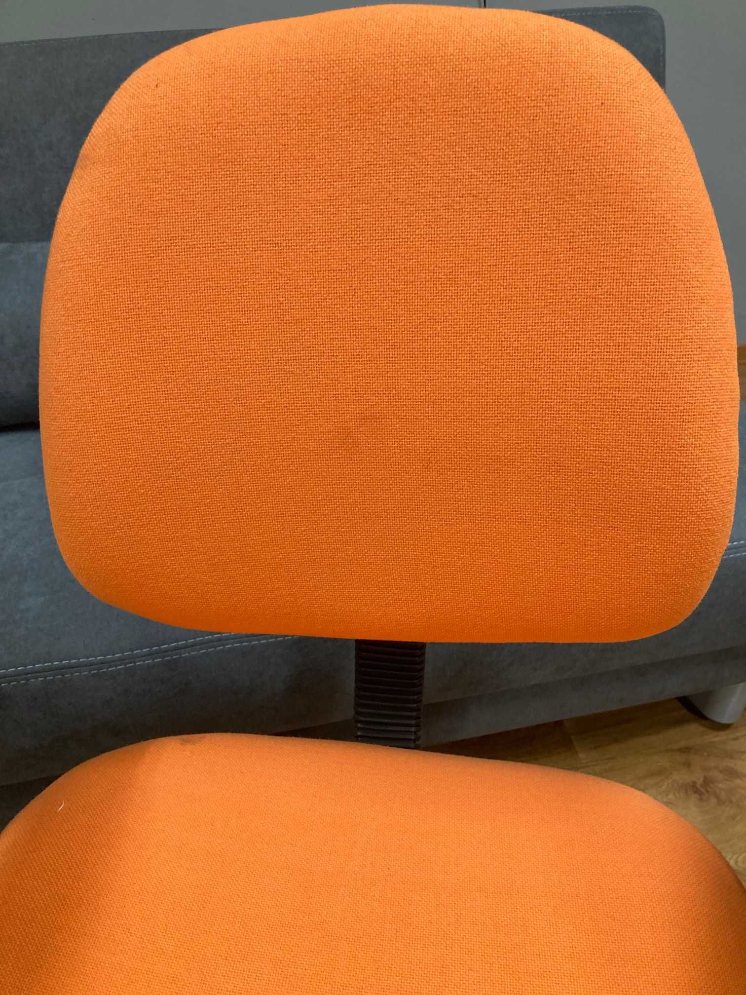 Krzesło Obrotowe Do Biurka Pomarańczowe jak nowe